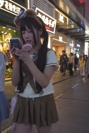 (BC-AA-675)双马尾制服jk小姐姐..蕾丝边粉内扶梯弯腰开灯拍